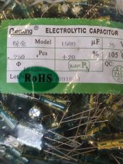 1500UF 25V 105C 10X20 ELEKTROLİTİK ALÜMİNYUM KONDANSATÖR