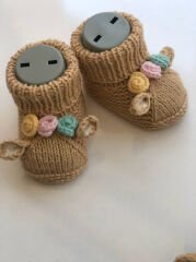 Amigurumi Ceylan Diş Kaşıyıcılı Çıngırak ve Patik Seti