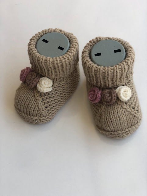 Amigurumi Patik Çiçekli