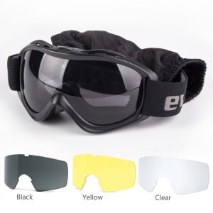 Evolite Balistik Protector Goggle-Black MIL-PRF