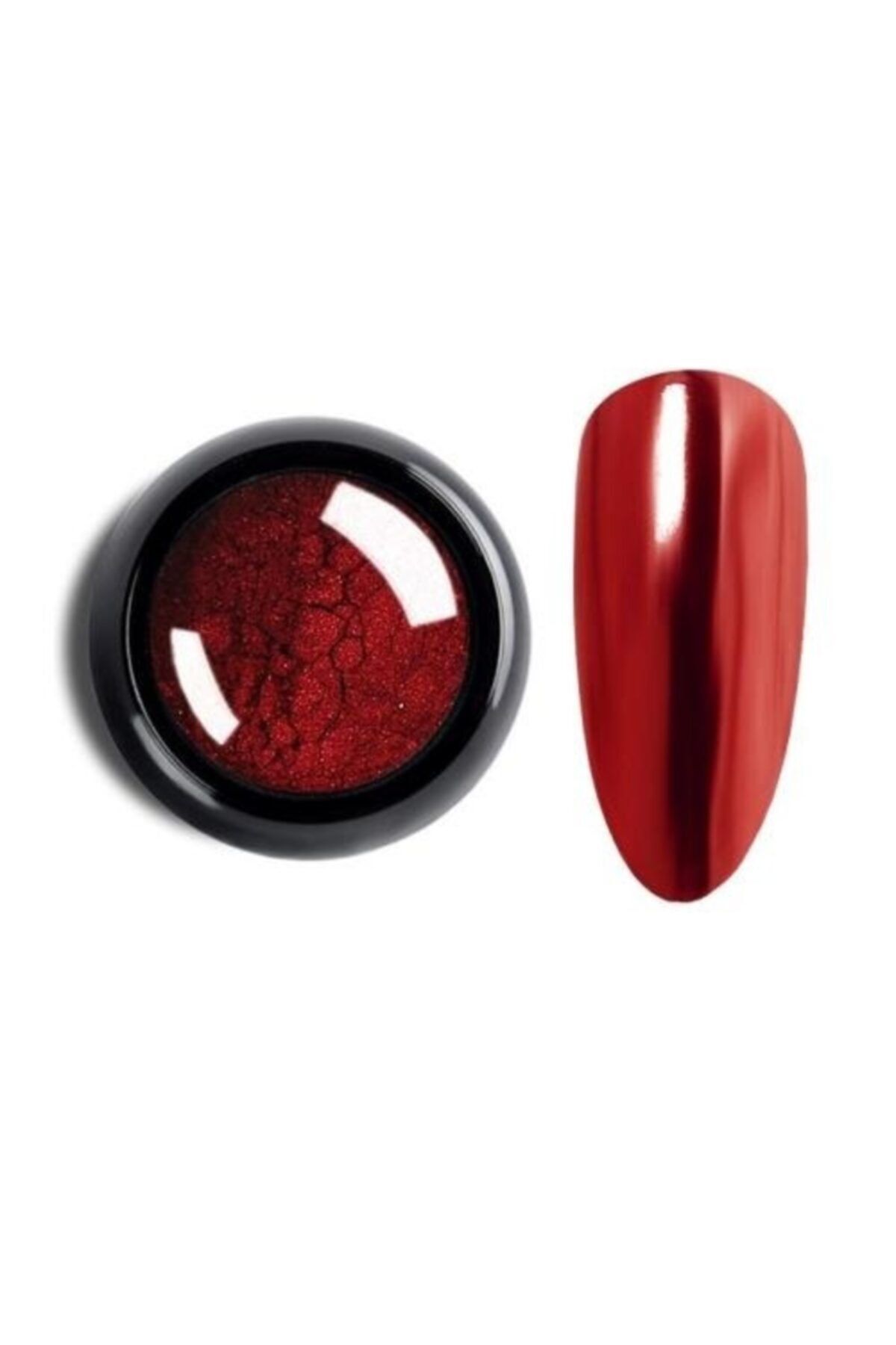 F05 Kırmızı Ayna Tozu Nail Art Krom Tozu Mirror Powder