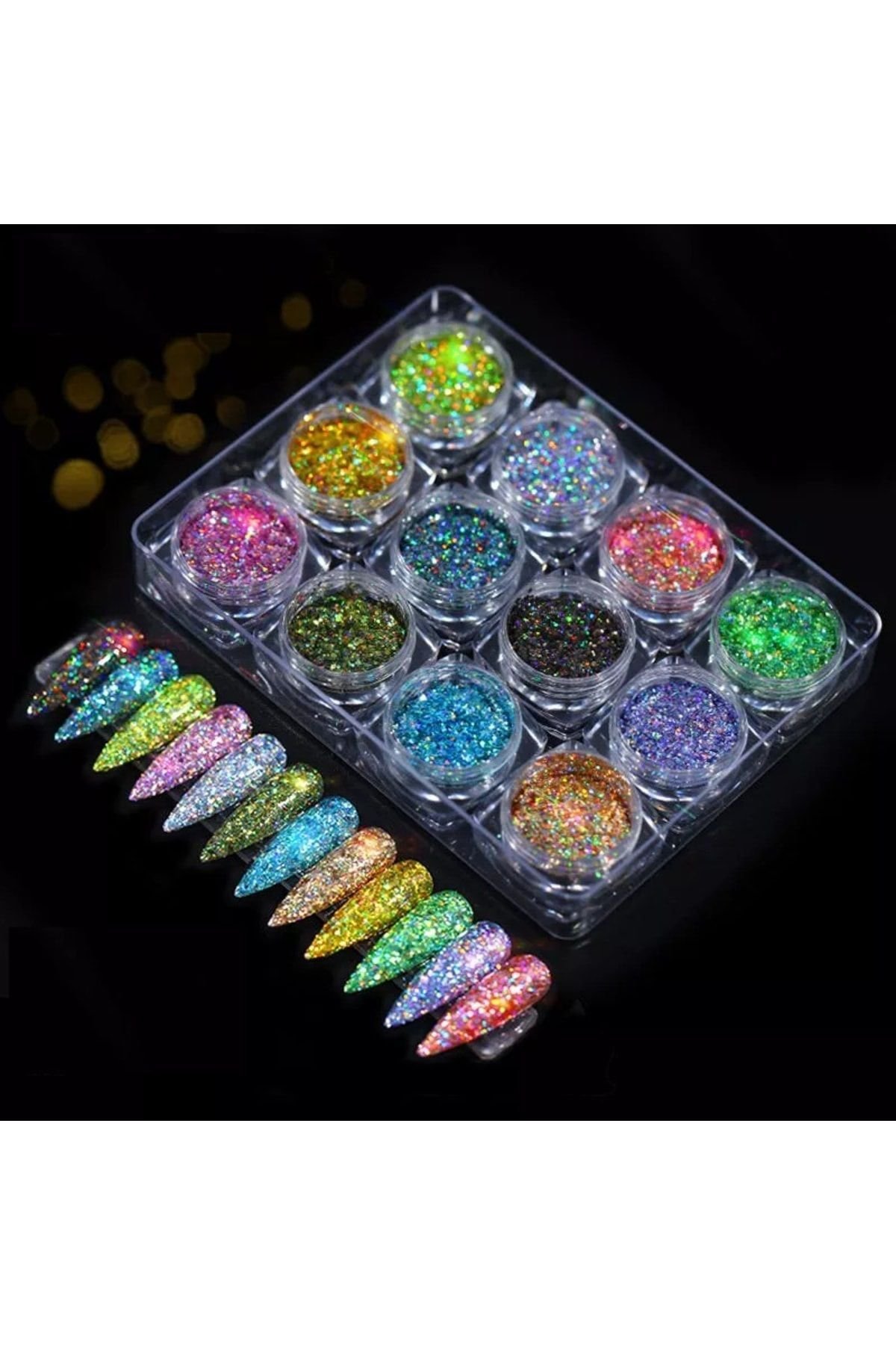 12'li Tırnak Süsleme Pul Sim Seti Nail Art VNLS01