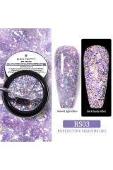 Born Pretty Reflective Squins Gel (Reflektörlü Simli Pullu ) 5 Ml