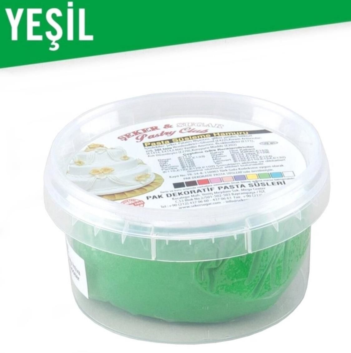 ŞEKER HAMURU 200 GR YEŞİL