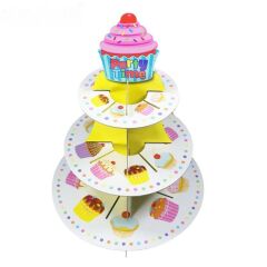 STAND 3 KATLI KARTON CUPCAKE TEMALI