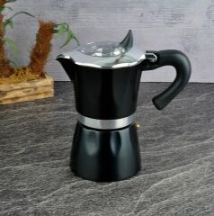 CEZVE MOKA 3 KİŞİLİK 150 ML SİYAH