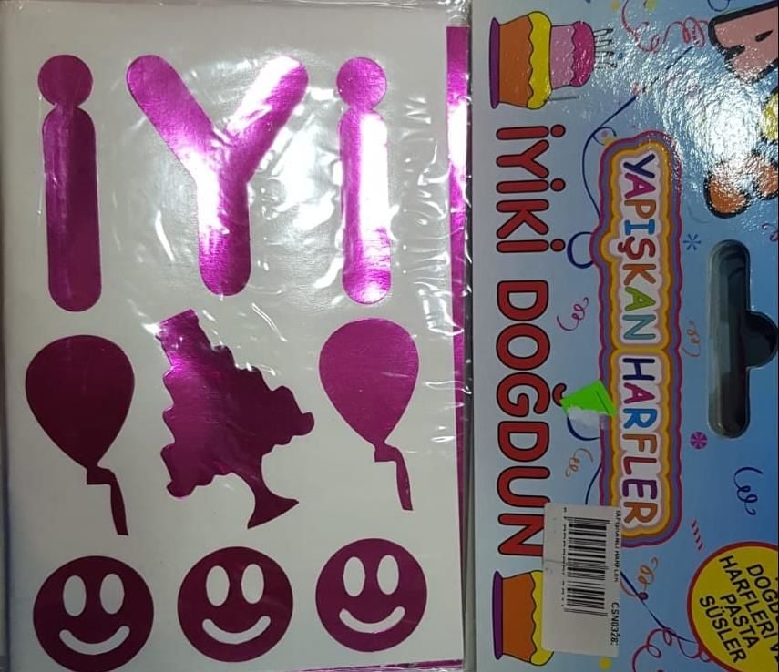 STICKER  İYİKİ DOĞDUN PEMBE