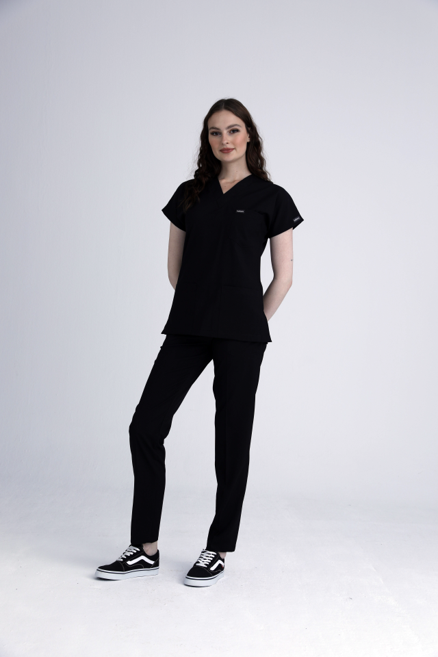 Scrubs | Siyah | Alt & Üst Üniforma Takımı | Balform