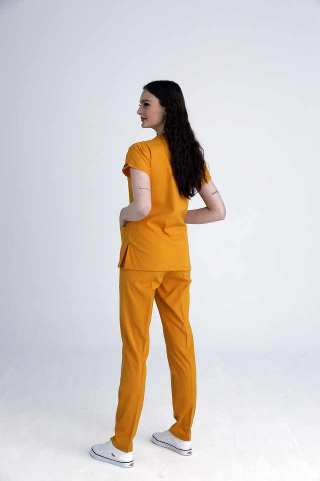 Scrubs | Hardal | Alt & Üst Üniforma Takımı | Balform