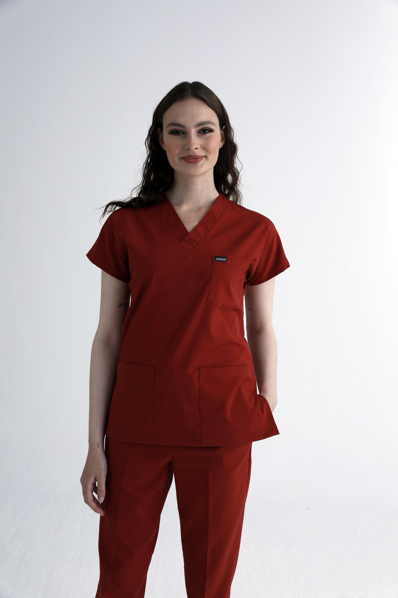 Scrubs | Kiremit | Alt & Üst Üniforma Takımı | Balform