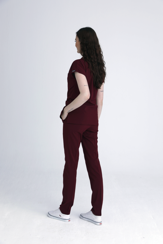 Scrubs | Bordo | Alt & Üst Üniforma Takımı | Balform