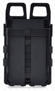 Hızlı 5.56 Siyah Şarjör Cebi +2x 9mm Şarjör Cebi Plastik Fast Mag Pouch