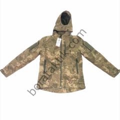 Combat Tactical Softshell Mont  Jandarma Kamuflaj