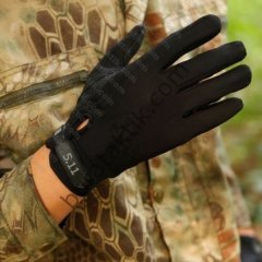 Taktik Eldiven Siyah Uzun Parmak Asker Polis Dağcı Avcı Sporcu