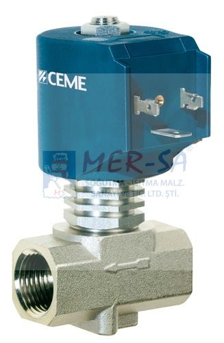 Solenoid Valf Ceme N.K. Pistonlu Tip Yüksek Buhar 1/2-1/2