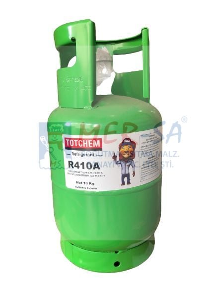 R-410A Totchem Tekrar Doldurulabilir Tüplü Soğutucu Gaz 10kg