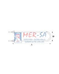 U Tipi 70 cm Benmari Rezistansı 2500W