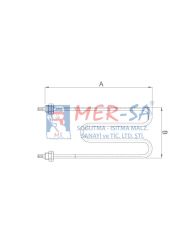 Benmari Rezistansı M Tipi 220V 8,1Q CR-Nİ 2000 W 30 cm