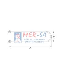 U Tipi 90 cm Kıvrık Benmari Rezistansı 2500W