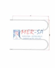 Fırın Rezistansı 1000W 36,1 cm