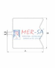 Fırın Rezistansı 1300W 40,8 cm