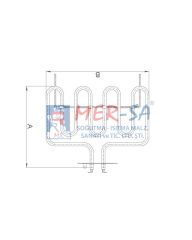 Barbekü Izgara Rezistansı 2000W 22,3 cm