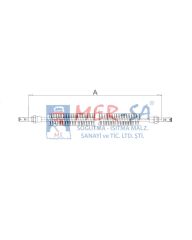 Serpantinli Rezistans 1200W 80cm Düz DKP