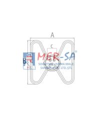 Çaymatik Rezistansı 1400W 14cm Diş Üstü Φ42