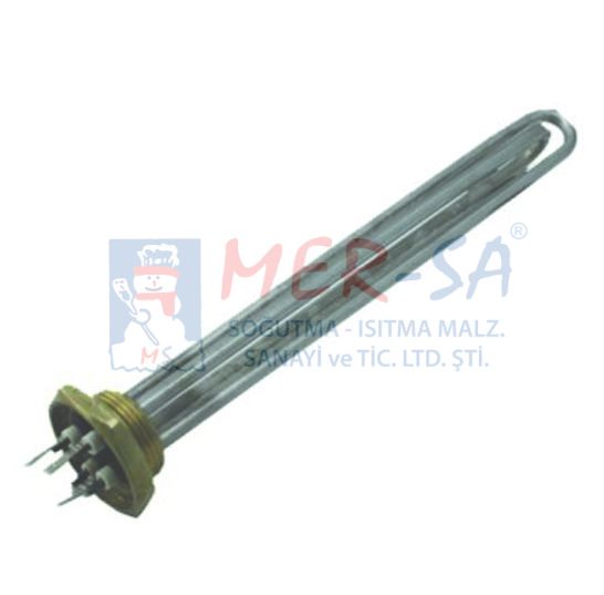 1-1/4 İki Elemanlı Rezistans Krom 100 W+1000 W 220V 8,5 Ø Cr-Ni