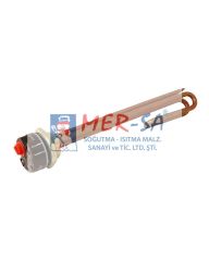 Güneş Enerjisi Rezistansı Termostatlı Bakır Kıvrık 2000W 28cm