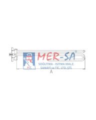 Güneş Enerjisi Rezistansı Termostatlı Bakır Kıvrık 2000W 28cm