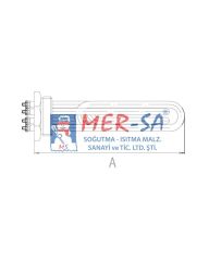 Buhar Kazanı Rezistansı 3*3333W 2'' Trifaze Kovansız 27cm