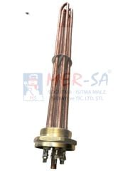 Kazan Rezistansı 3*3333W 2'' Trifaze Kovan Borulu Bakır 40cm