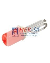 Kazan Rezistansı 2000W 1,5'' Monofaze Kovanlı Kıvrık 28cm