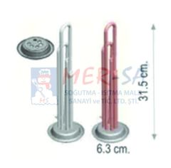 Termosifon Rezistansı Yuvarlak Flanşlı Krom 220V 1300 W