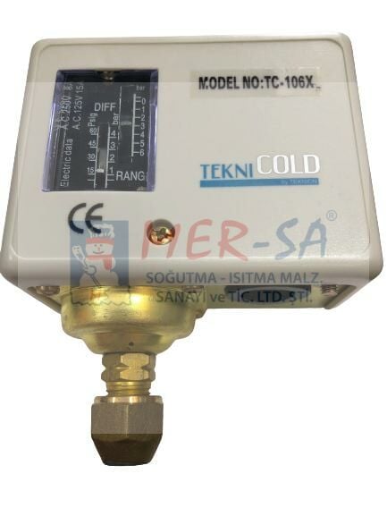 Basınç Kontrol Presostat Teknicold TC-106X Alçak Basınç