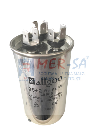 Kondansatör Split Klima 25 + 2,5 uF 4+4+4 370 V