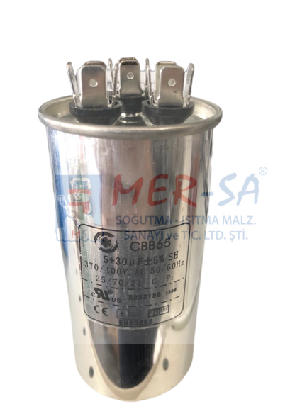 Kondansatör Split Klima 30 + 5 uF 4+4+4 370 V