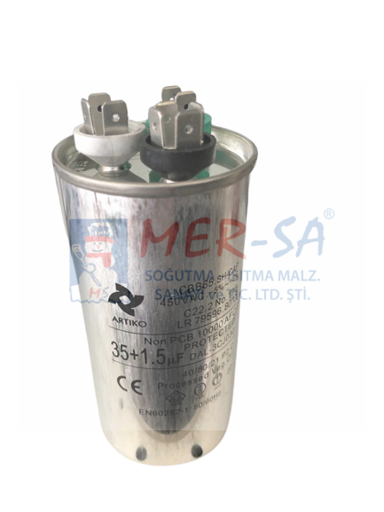 Kondansatör Split Klima 35 + 1,5 uF 4+4+4 370 V