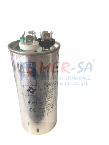 Kondansatör Split Klima 40 + 1,5 uF 4+4+4 370 V