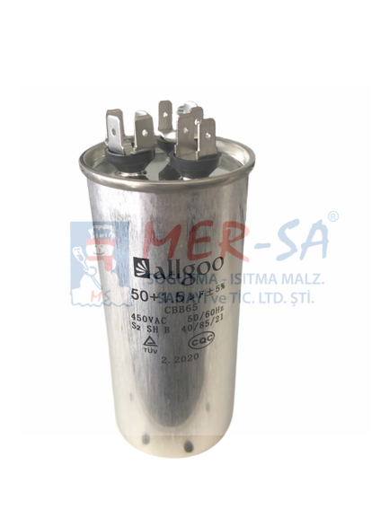 Kondansatör Split Klima 50 + 1,5 uF 4+4+4 370 V