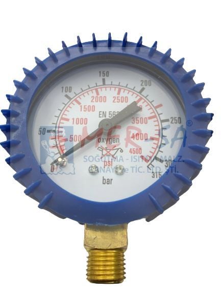 Gaz Saati (Manometre) Oksijen 0-350 Bar 0.50x315