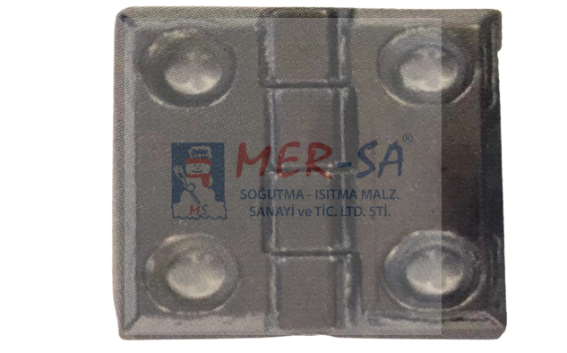Vitrin Menteşe Kare Yaprak (Zamak 40*40)