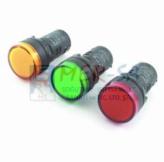 Sinyal Lambası Led'li 22 mm (Kırmızı-Sarı-Yeşil)