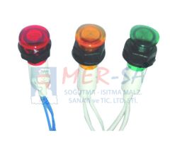 Sinyal Lambası 10 mm Kablolu (Kırmızı-Sarı-Yeşil)