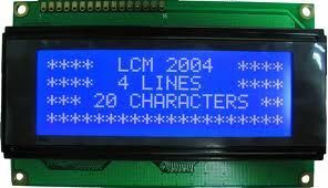 LCM2004A(ENH2004A)-8  4x20 Karakter Lcd Ekran Mavi