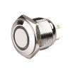 16mm METAL ANAHTAR KIRMIZI HALKA LEDLİ 24V-6PİN-IP65