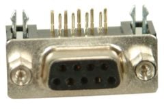 9 Pin Dişi D-Sub Konnektör - 90C / 90 Derece