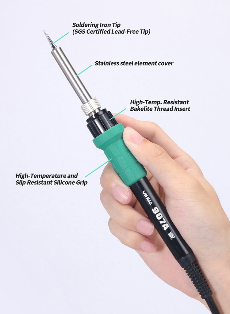 YEDEK HAVYA- YIHUA 907A soldering iron handle used for YIHUA 8786D basic version, YIHUA 898