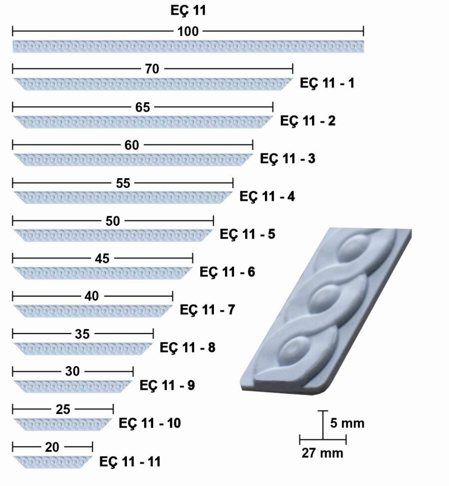 25 CM ESNEK MOBİLYA ÇITASI